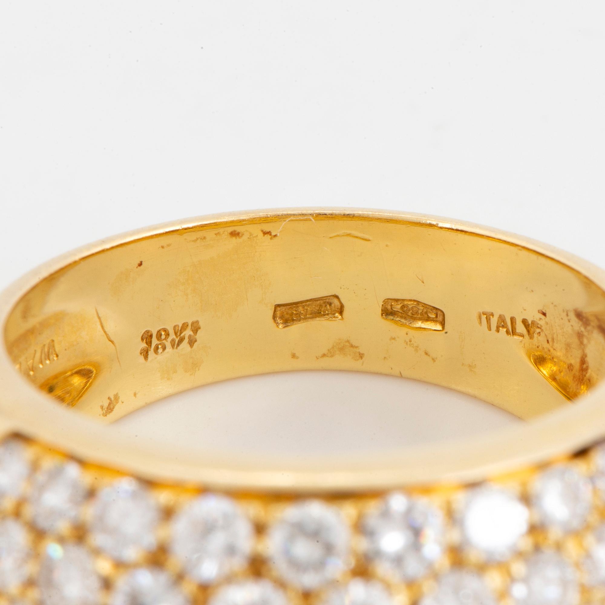 Ring, 18K gold with brilliant-cut diamond 2,14 ct, Garavelli Aldo.