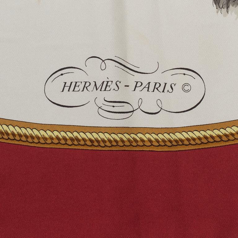 Hermès, a 'Reprise' silk scarf.