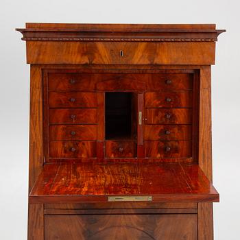 A Swedish Empire mahogany secretaire, Stockholm, first part of the 19th century.