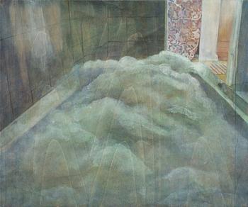 Laura Fahlsten, tempera on panel, signed and dated 2013 verso.