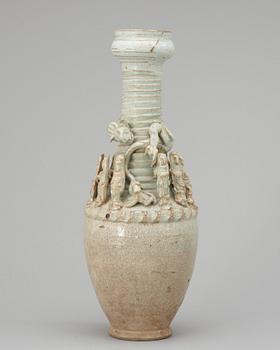 416. A pale green glazed vase, Yuan dynasty.
