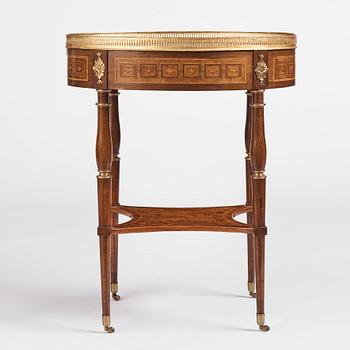 A Gustavian marquetry and gilt-brass mounted tray-table by G. Iwersson (master 1778-1813).