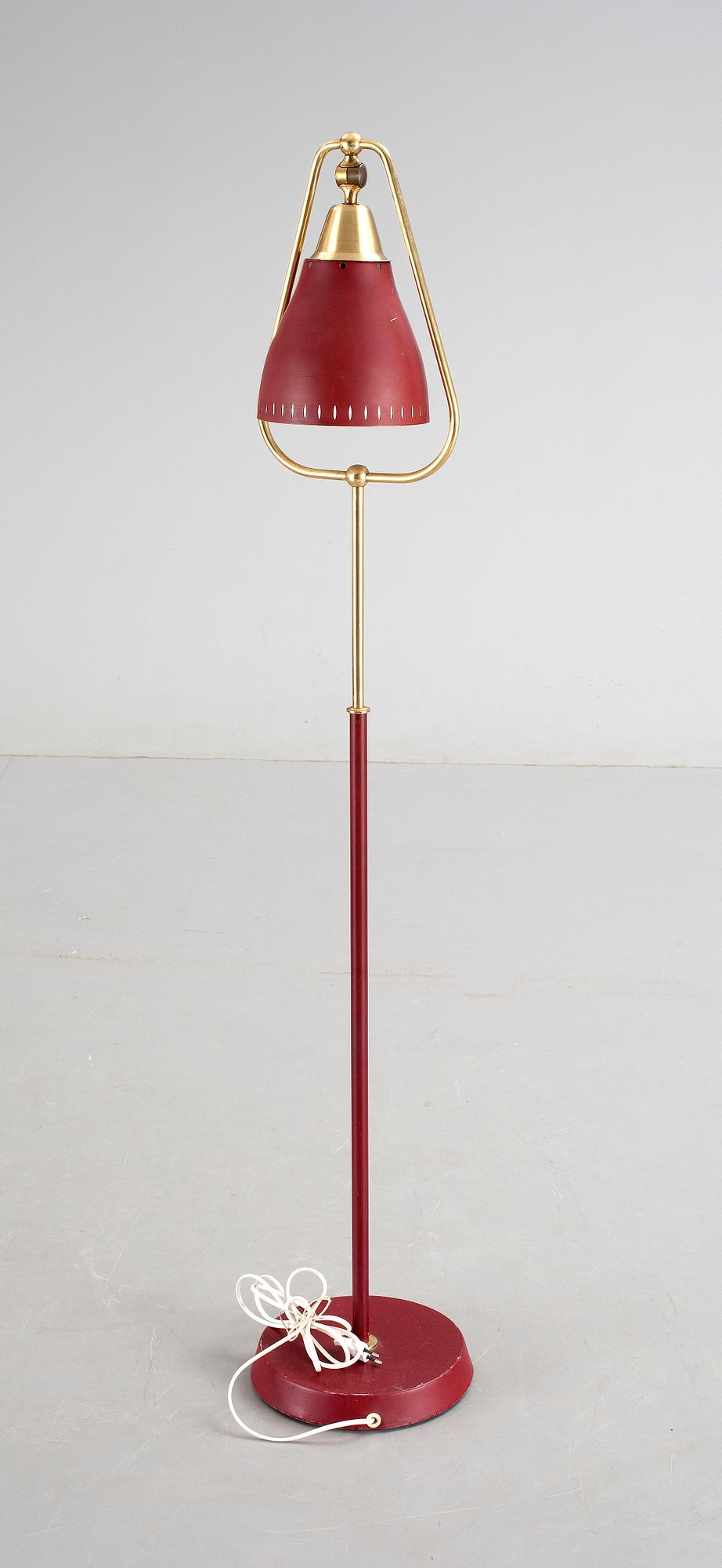 GOLVLAMPA, metall, AB Armaturhantverk Göteborg, 1950/60-tal.