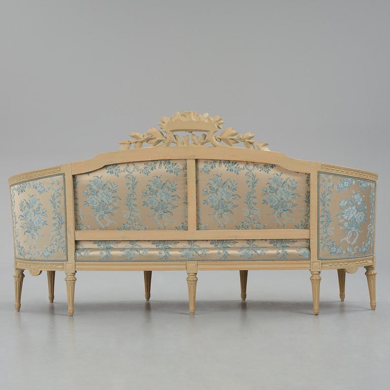 Soffa, Stockholmsarbete, 1700-talets senare del, Gustaviansk.