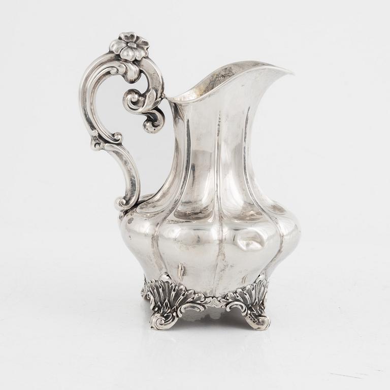 Gustaf Möllenborg, a silver milk jug, Stockholm, 1846.