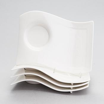 Service parts, "New wave", 37 parts, Villeroy & Boch. Germany.