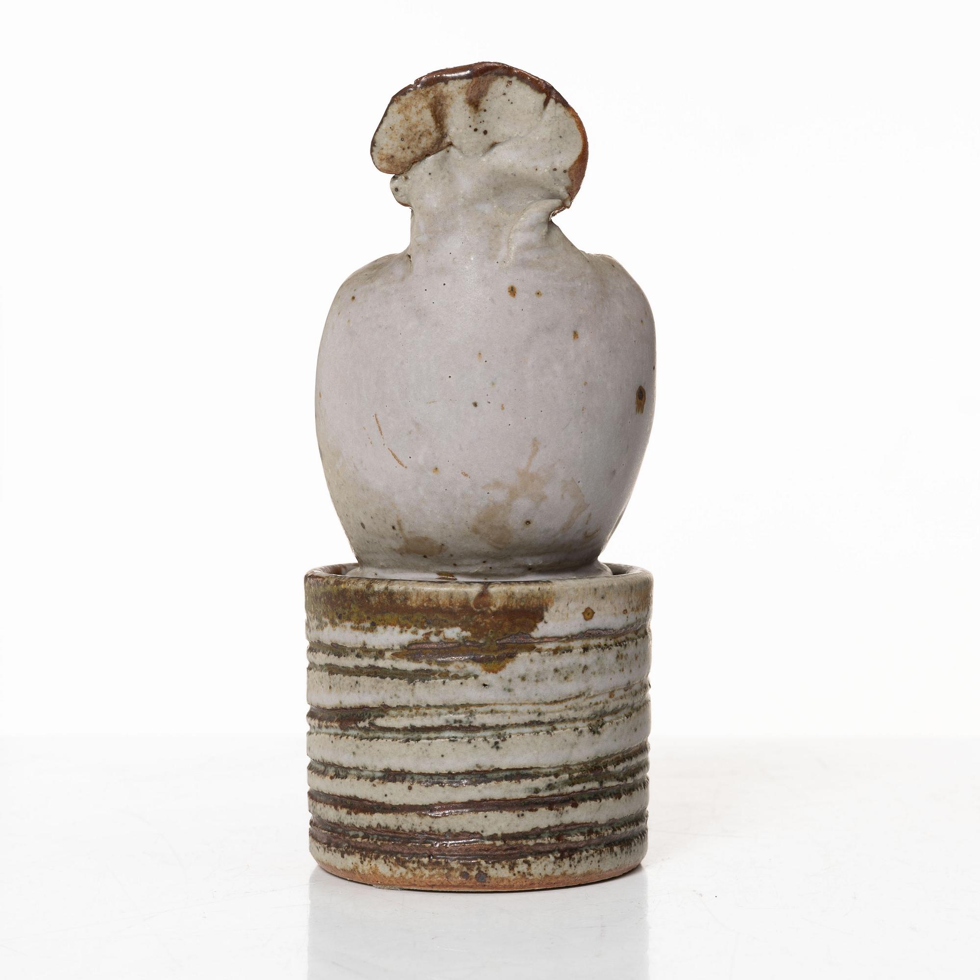 Lisa Larson, stoneware, jar with lid, stoneware, unique, Gustavsberg studio,