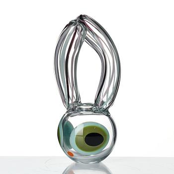 Frida Fjellman, skulptur/vas, ""Whats Up? Why Not"", Kosta Boda, lim. ed 100.