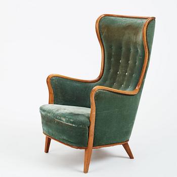 Axel Larsson, a Swedish Modern easy chair, for Hotel Baltic, Svenska Möbelfabrikerna Bodafors 1954.