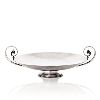 175. Atelier Borgila, a sterling silver bowl with handles, Stockholm 1930, designed by Erik Fleming.