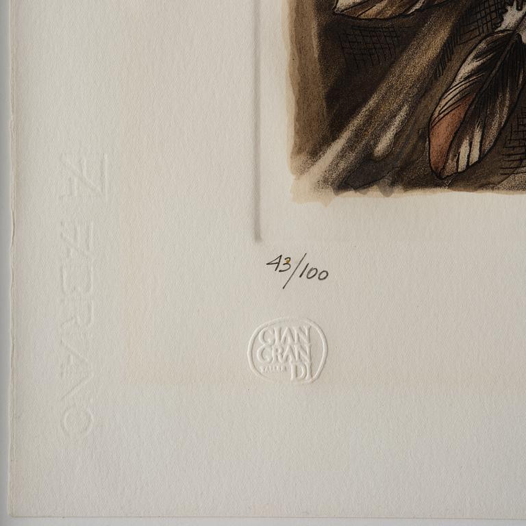 Enrique Grau, "The savage from the forest" from: "Hommage aux Prix Nobel" (The Nobel Prize portfolio).