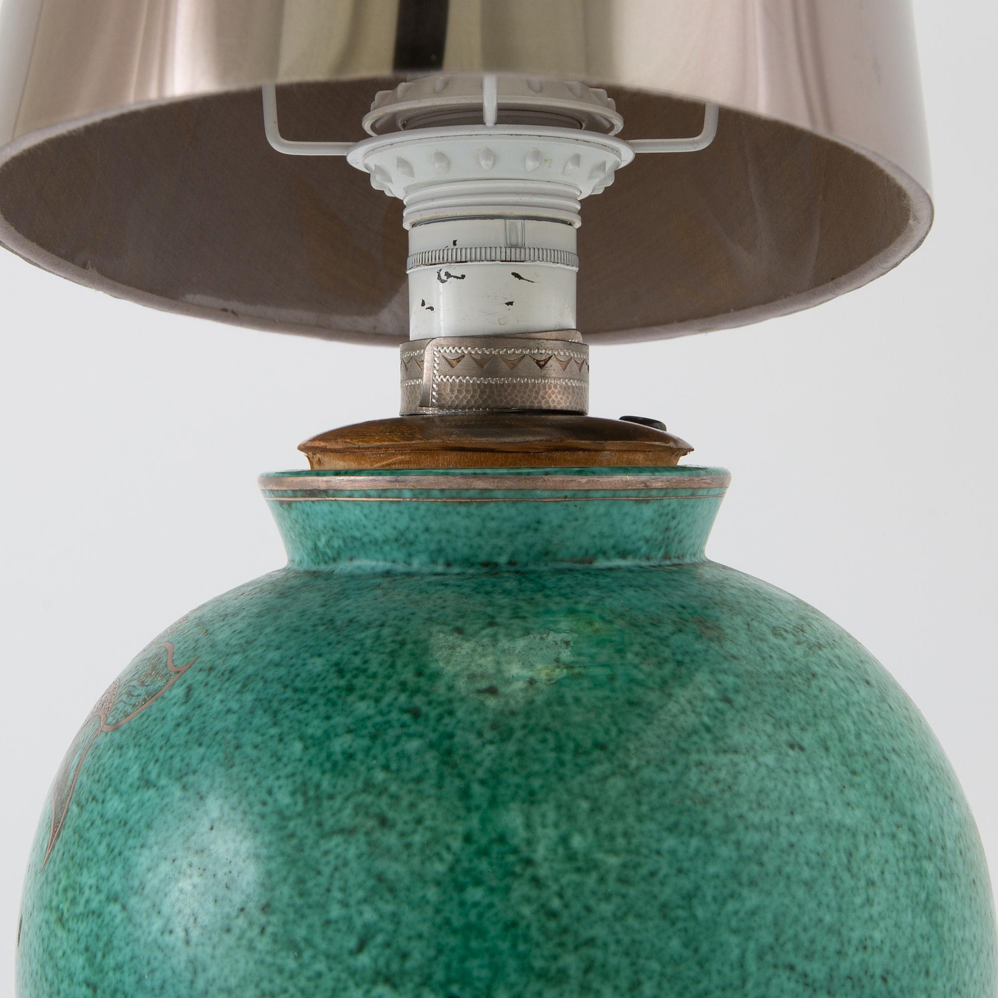Wilhelm Kåge, bordslampa, "Argenta", Gustavsberg.