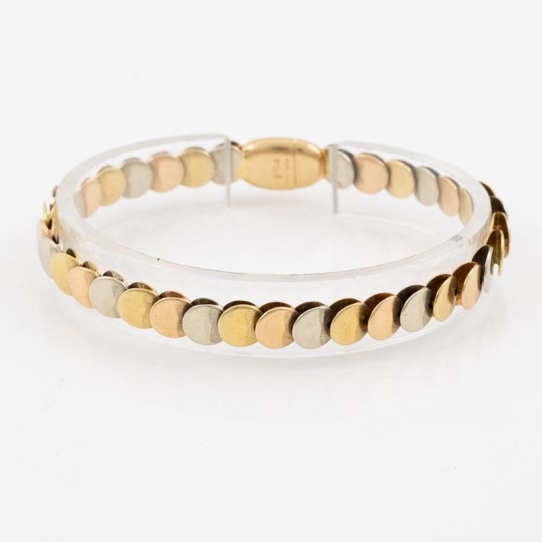 Gio Caroli, bracelet, 18K gold multi-coloured.