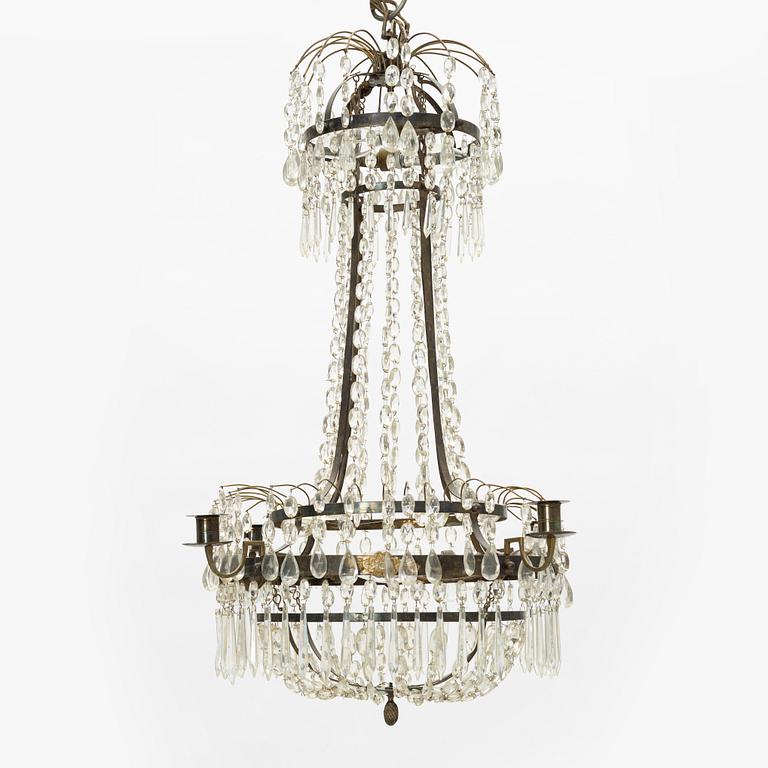 Chandelier, Gustavian style, circa 1900.