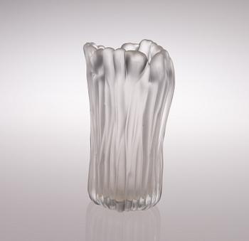 TAPIO WIRKKALA, VAS, glas, Jäkälä (Renlav), signerad Tapio Wirkkala Iittala. JÄKÄLÄ,