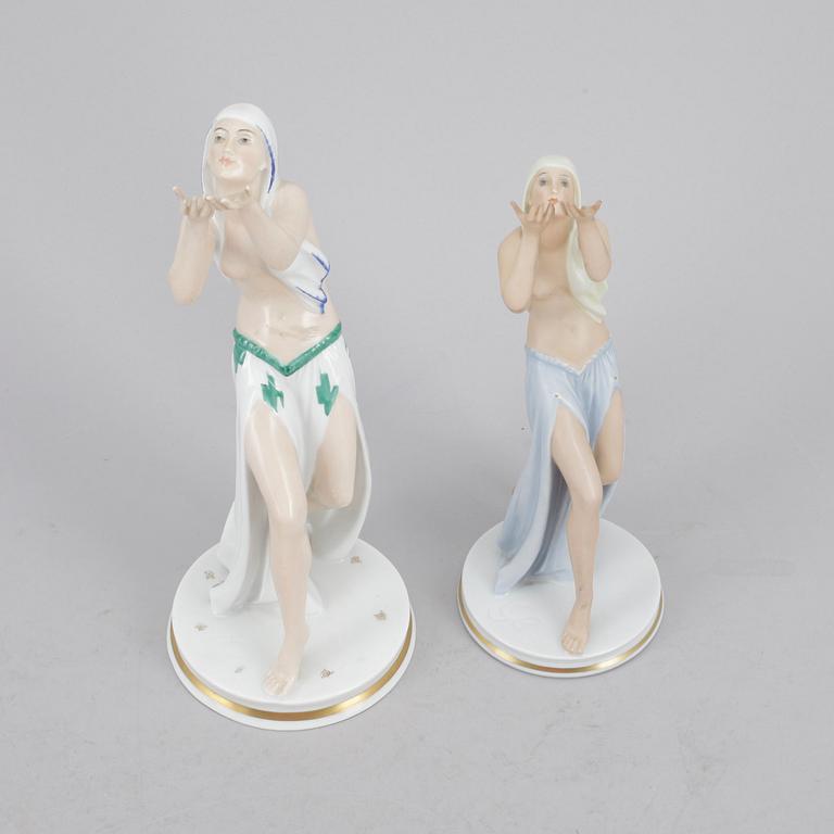FIGURINER, 2 st, porslin, Rosenthal, Tyuskland.