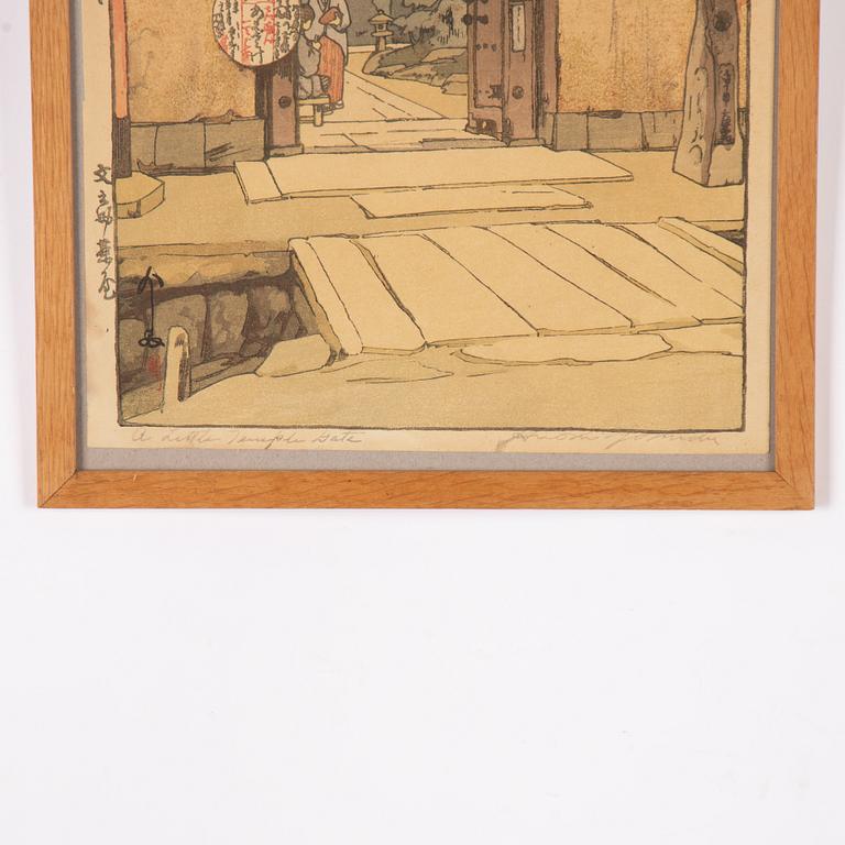 Hiroshi Yoshida, "A Little Temple Gate".