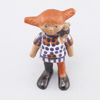 LISA LARSON, figur, stengods, "Pippi", Gustavsberg.