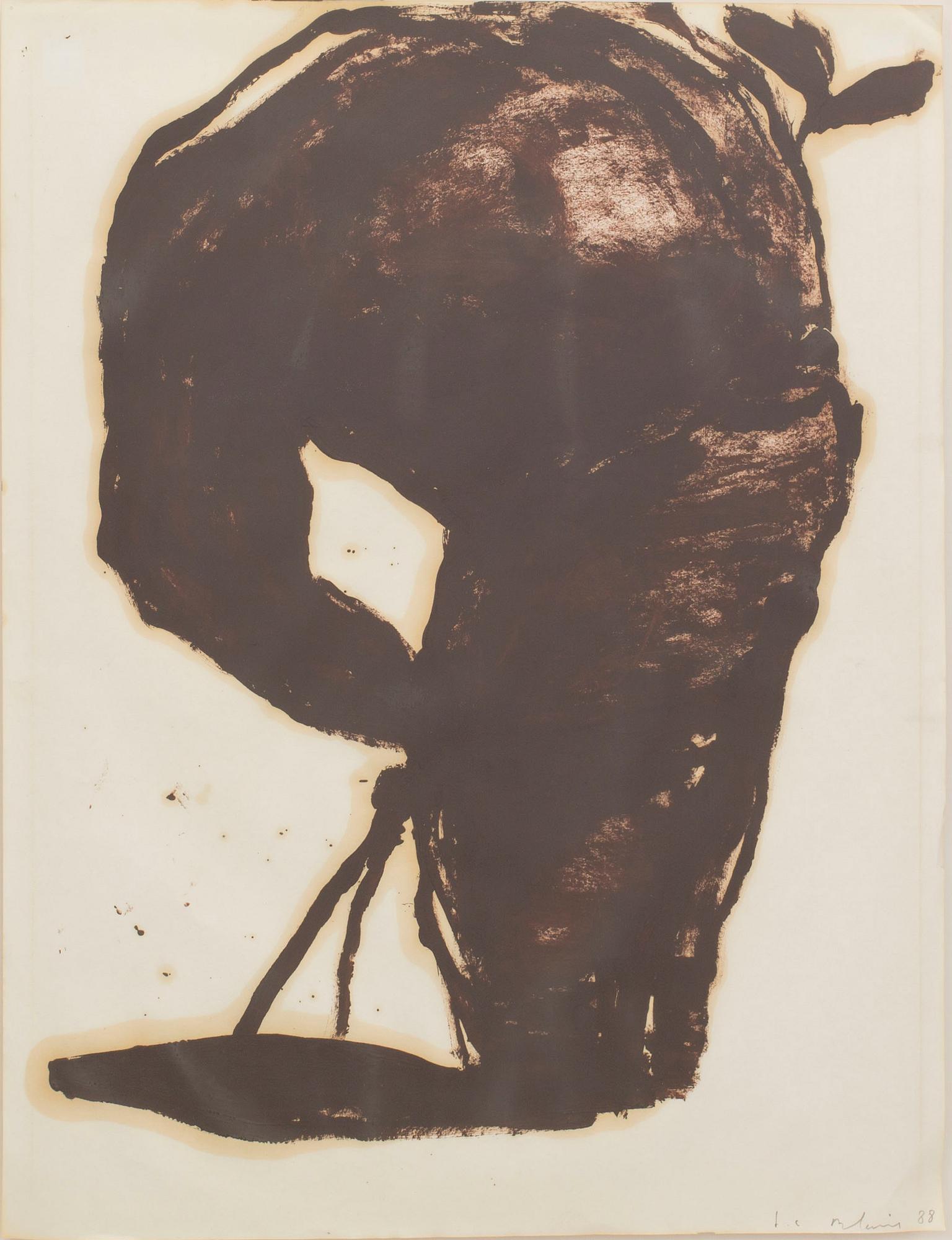 JEAN CHARLES BLAIS, blandteknik, signerad och daterad -88.