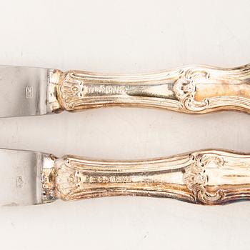 Bestick, 62 dlr "Patricia" silver MEMA Lidköping 1950/60 tal.