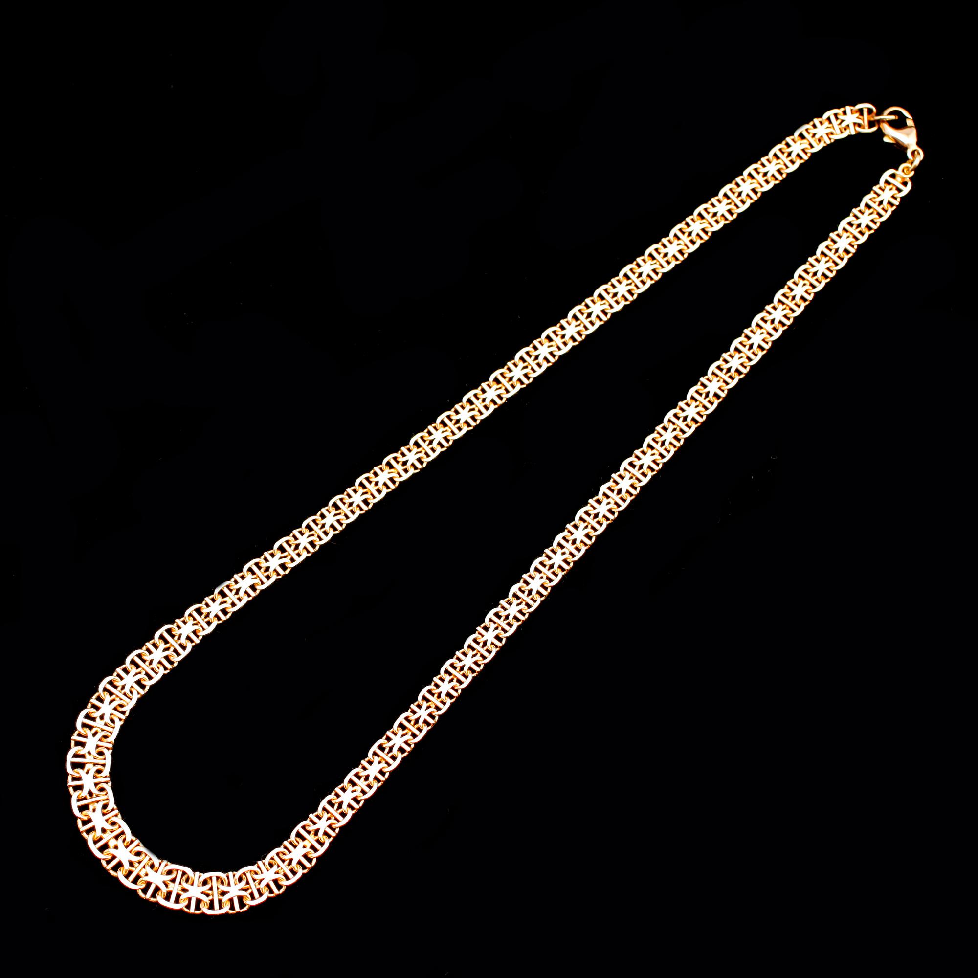 COLLIER, 18 k guld. Vikt 15 g.