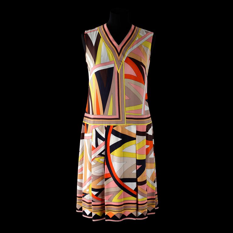 A 1960s silk dress by Pucci.
