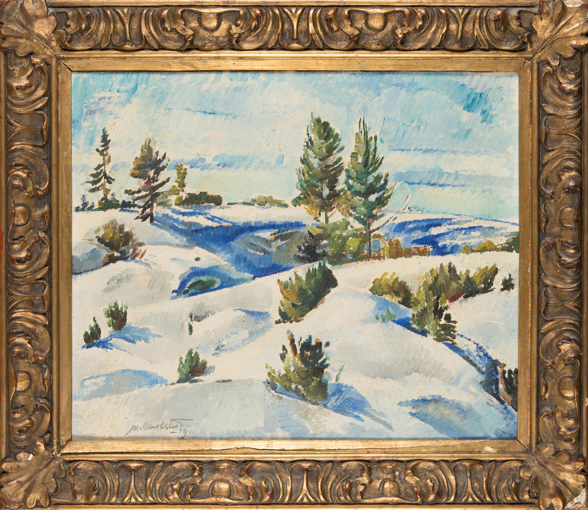 Mikko Carlstedt, olja på duk, signerad  och daterad 1919.