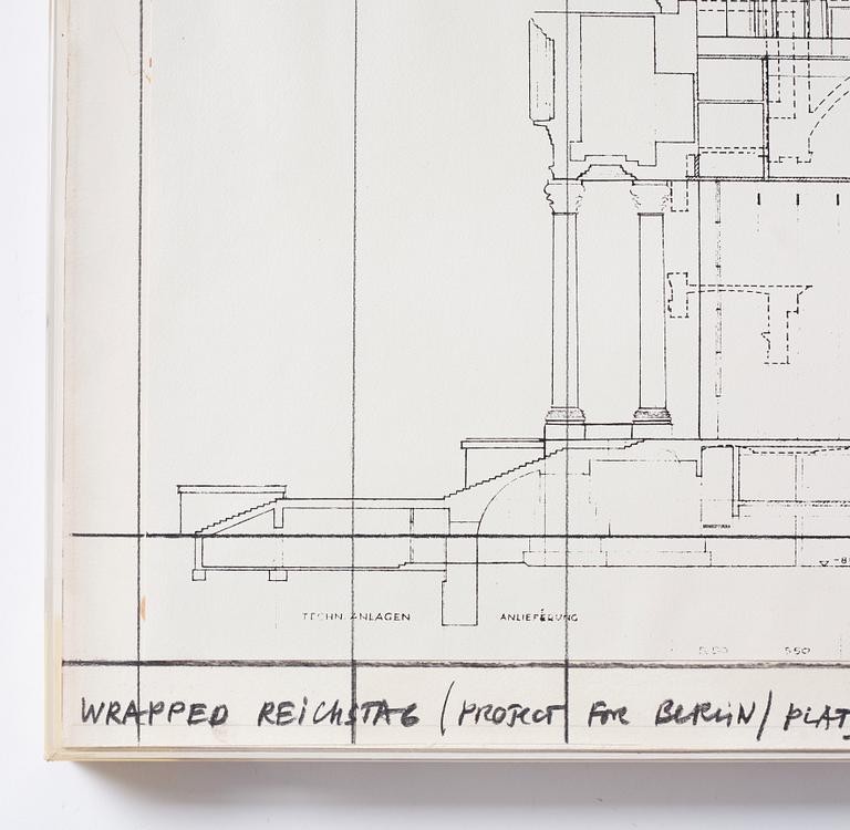 Christo & Jeanne-Claude, "Wrapped Reichstag (Project for Berlin)".