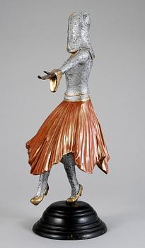 SKULPTUR, brons, troligen Art Déco, 1900-tal.