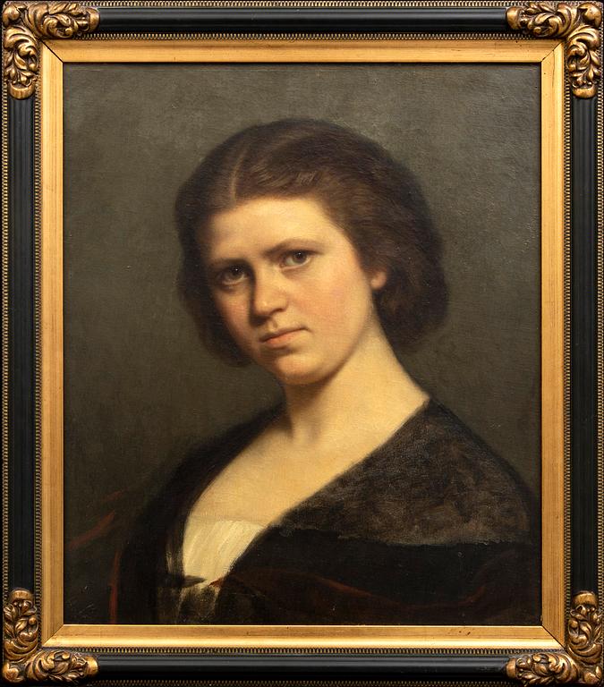 Amalia Lindegren, olja på duk signerad.