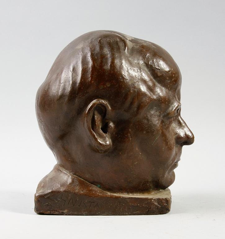 SKULPTUR, brons, Snista, sign,1900-tal.