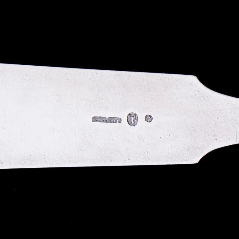 SOPPSLEV, silver, oidentifierade stämplar. Vikt 245 g.