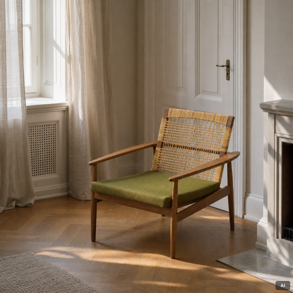 Hans Olsen, an armchair, Brdr. Juhl Kristensen, Denmark, 1950s/60s.