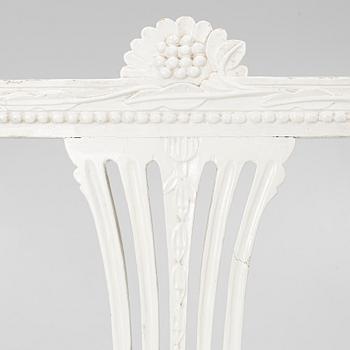 Armchairs, a pair, Gustavian, Lindome, 19th century.