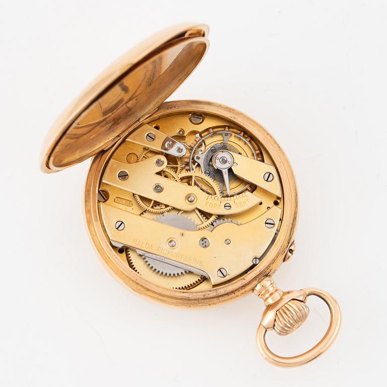 Halda, pocket watch, 49.5 mm.