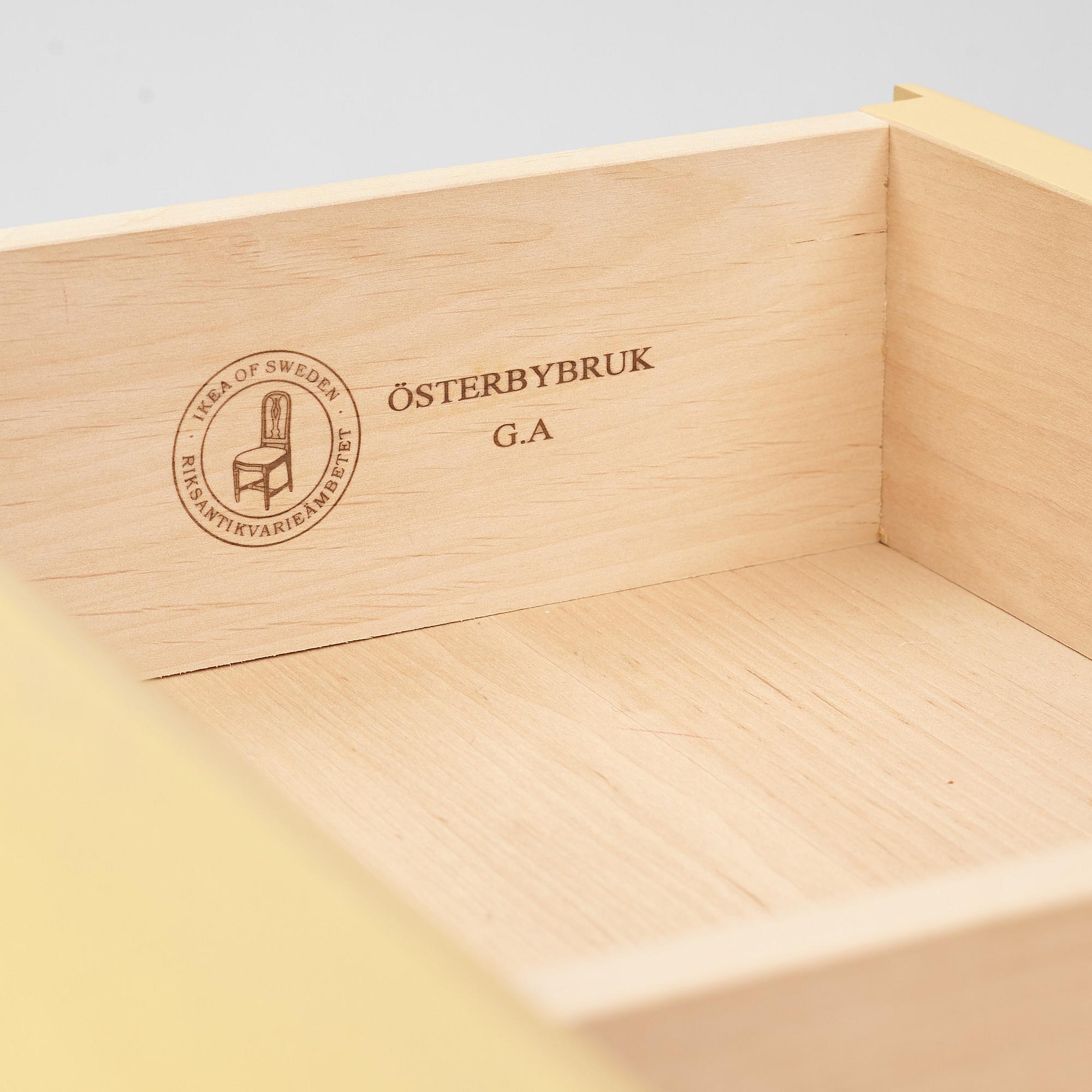 Skrivbord med stol, "Österbybruk" resp "Odenslunda", IKEAs 1700-talsserie, 1990-tal.