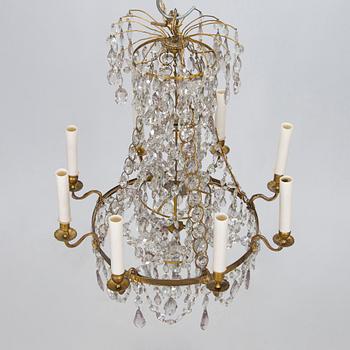 A 19th-century chandelier.