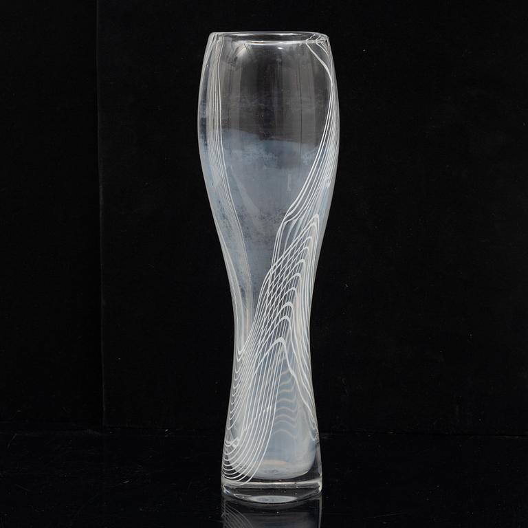 Vicke Lindstrand, a glass vase, Kosta, 1950's.