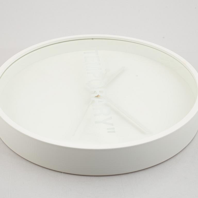 Virgil Abloh, wall clock, "Temporary", IKEA.