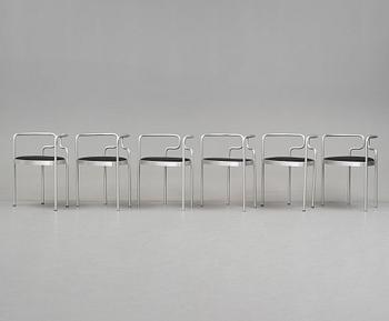 Henning Larsen, stolar, 6 st, modell 9230, Fritz Hansen, Danmark, efter 1967.