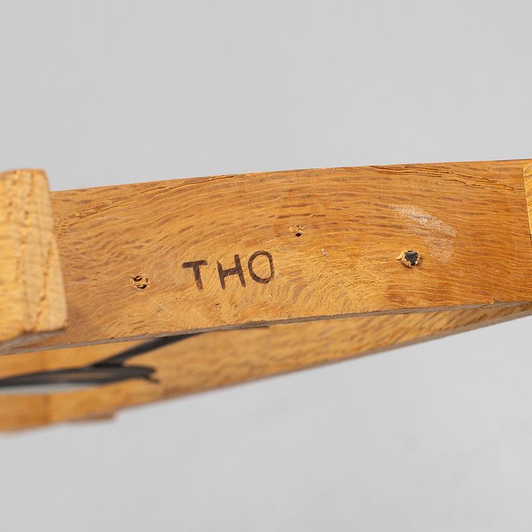 THOMAS HELLSTRÖM, skulpturer, 2 st, monogramsignerade THO, 1950-tal.