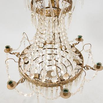 Chandelier Gustavian style mid/second half of the 20th century.
