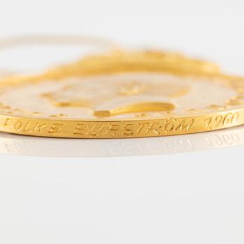 Gustav VI Adolf, a gold medal, Pro Patria, 1960.