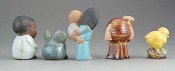 FIGURINER, 5st stengods, Lisa Larson, Gustavsberg.