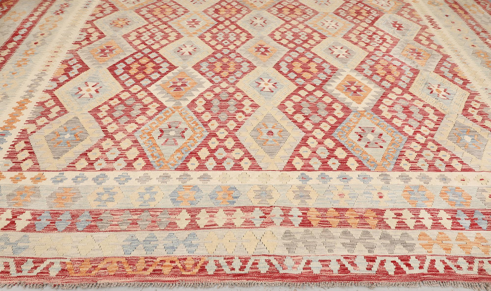 A Kilim carpet, approx. 433 x 369 cm.