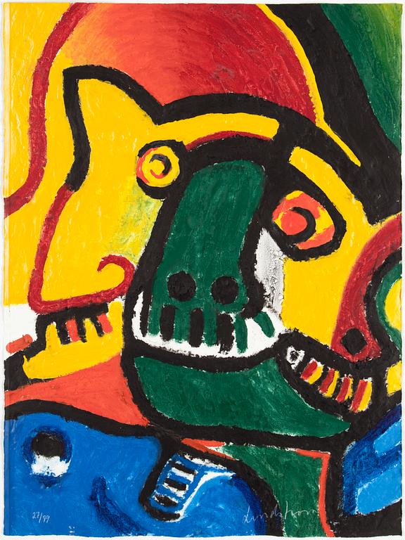 BENGT LINDSTRÖM, portfolio with 12 carborundum in colours, signed Lindström and numbered 27/99.