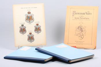 BÖCKER och HÄFTEN, 5 delar, bla "Frimurarevapen" 1895-1911.