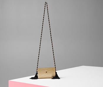 AFTONVÄSKA, "Gold Tassel Clutch", Yves Saint Laurent.