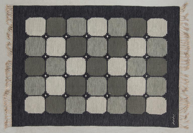 MATTA, rölakan, monogramsignerad NN? 1900-talets andra hälft. Ca 231 x 166 cm.
