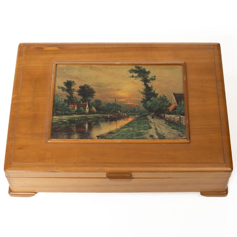 R Wallace & Sons, bestickservis, 65 delar, silver, Wallingford, Connecticut, USA.